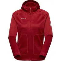 Mammut - Women's Crag ML Hooded Jacket - Fleecejacke Gr L rot
