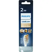 Philips A3 Premium All-in-One HX9092/10 2x Weiße Bürstenköpfe für Schallzahnbürste, 2 Stück(e), Weiß, 3 Monat( e), Weich, Gummi,