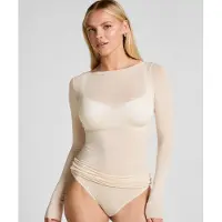 Hunkemoller Super Soft Shirt aus Kaschmir-Mix mit U-Boot-Ausschnitt Weiß