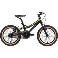Bikestar Kinder Fahrrad MTB ab 4 Jahre | 16 Zoll Alu Mountainbike Kinderrad | Schwarz & Grün