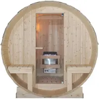 Sanotechnik Handelsgesellschaft m.b.H. Outdoor Fasssauna BERGEN für 4 - 6 Personen