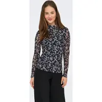 ONLY Langarmshirt "ONLERICA LIFE MESH L/S TOP JRS NOOS" Kunstfaser mit Stretch, regular fit