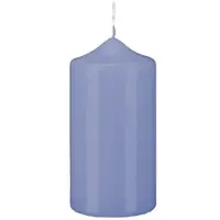 Kopschitz Kerzen Stumpen Kerzen Flieder 30 x Ø 8 cm, 6 Stück getauchte Stumpenkerzen mit Spitzkopf in RAL Qualität