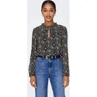 ONLY Chiffonbluse "ONLDITSY L/S BLOUSE WVN" Kunstfaser, regular fit