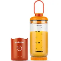 NutriBullet NBP013OR, Tragbarer Mixer, 0,59 l, Eis-Crusher, Orange