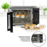 Domo DO22301C, Arbeitsplatte, Grill-Mikrowelle, 23 l, 900 W, Eingebautes Display, LED