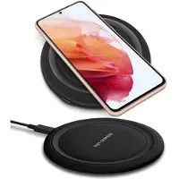NAUC Wireless Ladestation 15W 10W für Samsung Galaxy S26 S25 S24 S23 schnelles Laden