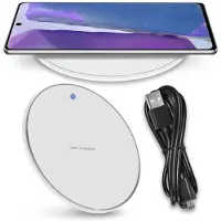 NAUCI QI Kabelloses Schnell Ladegerät für Samsung Galaxy Note 20 10 Wireless Laden 15W