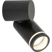 Licht-Erlebnisse Wandlampe Metall GU10 verstellbar Schwarz Modern Deckenstrahler