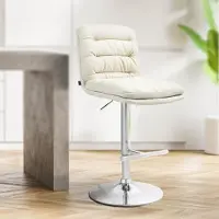 CLP Barhocker Damar Stoff chrom creme