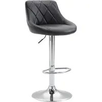 CLP Barhocker Lazio Kunstleder chrom schwarz