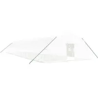Furnicato Gewächshaus mit Stahlrahmen Weiß 120 m2 20x6x2,85 m