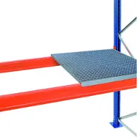 Schulte Lagertechnik Auflegbarer Gitterrost für Palettenregale, B 1825 x T 1100 mm, für Holmtiefe 50 mm, verzinkt, 2 Stück