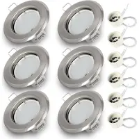 RADAM 6x Einbauspot SET RIK.15 nickel matt GU10 7W neutralweiss