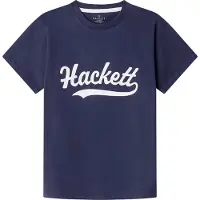 Hackett London für Jungen. HK5000020 Hackett Logo Tee navy blau (K02), Weiß, Lässig, Baumwolle, Kurzarm, Kinderbekleidung
