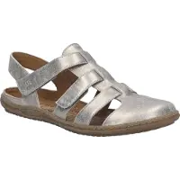 Josef seibel Damen Sandale aus Leder mit Kork Decksohle 75801 Caitlyn 01, Größe:37 EU, Farbe:Beige
