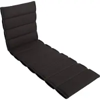 DiscountDeal24 LILENO HOME Sonnenliege Auflage als [1er Set - Rollliege] in Anthrazit - Gartenliegen Auflage perfekt für Strandliege - Polster Auflage für Gartenliege (200x60x4,5cm)