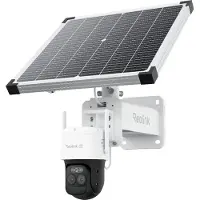 Reolink TrackMix LTE Plus 2+Solarpanel Plus, 2K 4MP 4G LTE Akku ColorX Überwachungskamera Outdoor, Auto-Zoom & Tracking, 24/7-Aufzeichnung
