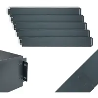 UNUS Rasenkante Metall Beeteinfassung 5m x 14cm Anthrazit