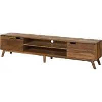 MASSIVMOEBEL24.DE MASSIVMOEBEL24 TV-Board Sheesham 220x40x48 natur sandgestrahlt lackiert MALMÖ 2 #224
