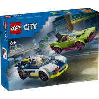 LEGO 60415 – City – Verfolgungsjagd mit Polizeiauto und Muscle Car