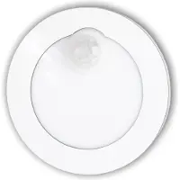 Skinder Electric Nachtlicht - Treppenbeleuchtung - 230V IP20 - mit Bewegungsmelder - Weiß - Rund - LED-Glühbirne G4 Neutralweiß 4000K im Set