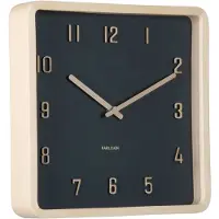 Karlsson - Wanduhr Nervadura - Hellbraun - 5.3x26x26cm