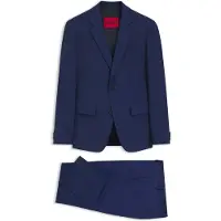 HUGO Zweiteiliger Slim-Fit Anzug aus Woll-Mix Grösse 52