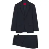 HUGO Zweiteiliger Slim-Fit Anzug aus Woll-Mix Grösse 90
