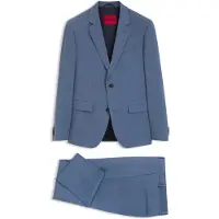 HUGO Zweiteiliger Slim-Fit Anzug aus Woll-Mix Grösse 102