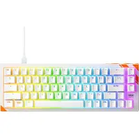 Cherry K5 PRO TMR COMPACT, Kabelgebunden, USB, Mechanischer Switch, QWERTY, RGB-LED, Orange, Weiß