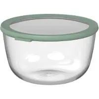 Mepal Cirqula - Mikrowellengeschirr - Multikom Glas-Frischaltedose 3000 ml - Nordic sage - Meal prep box