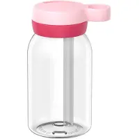 Mepal Campus Trinkflasche mit Trinkhalm 450 ml - Cool pink