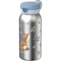 Mepal Campus Edelstahl Trinkflasche mit Klappdeckel 600 ml Little Dutch - Little Dutch - Forest Friends