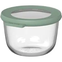 Mepal Cirqula - Mikrowellengeschirr - Multikom Glas-Frischhaltedose 500 ml - Nordic sage - Meal prep box