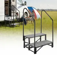 Vevor Wohnmobiltreppe mit 2 Handläufen (2 Stufen)