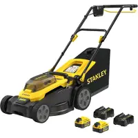 Stanley Akku-Rasenmäher 37 cm, 18 V inkl. 2 x 4,0 Ah Akku + Ladegerät
