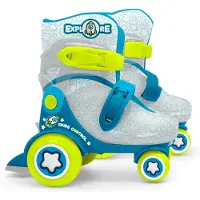 Stamp Verstellbare Rollschuhe – – Skids Control Explore – 4 Rollen – Größe 23–26 – Blau