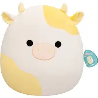 Jazwares Squishmallows - Plüschfigur - Bodie die Kuh - gelb gefleckt - ca. 40 cm