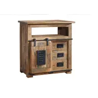 MASSIVMOEBEL24.DE MASSIVMOEBEL24 Kommode Mango 80x45x85 natur lackiert RAILWAY #110