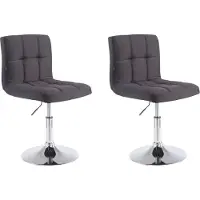 CLP 2er Set Lounger Palma V2 Stoff Lounger höhenverstellbar und drehbar. schwarz