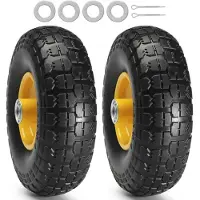 StarTech.com Voll-PU-Runflat-Reifen - Plattenfreier Schlauchloser Reifen - 10 Zoll, 2er-Pack - 400 lbs