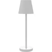 HOMCOM Tischlampe Aufladbare USB Tischleuchte mit 3 Lichtfarben für Wohnzimmer
