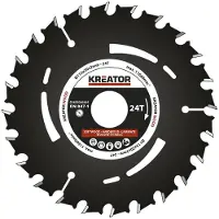 Kreator HSS Kreissägeblatt für Weich- und Hartholz Ø 115 mm mit 24 Zähnen KRT020305
