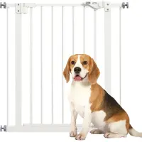 PawHut Türschutzgitter Hunde, Treppenschutzgitter, Hundegitter, Absperrgitter