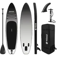 Yeaz SUP Board und Kit BLACK SANDS BEACH - EXOTRACE - SET