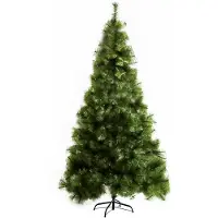 SUGIFT Künstlicher Weihnachtsbaum 210 cm 505 Spitzen Christbaum Metallständer