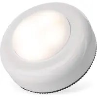 Emos LED Nachtlicht 10x mit Klebepads, batteriebetrieben (inkl. je 3x AAA), Druckleuchte zum Aufkleben, Helligkeit 30lm, Reichweite 5m, weiß, P4722