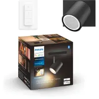 Philips Hue - Runner Hue single spot black 1x4.2W with Switch