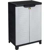 Kreher Universalschrank »Elite 2«, BxHxT: 65 x 97 x 45 cm, Kunststoff, weiß - schwarz